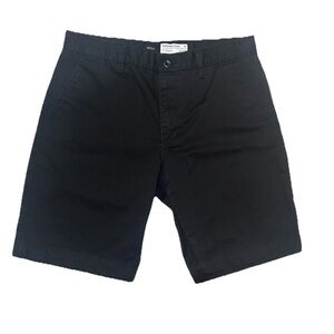 RVCA weekender Chino Mens Shorts size 33 Black 20 inch Casual Skate flat front